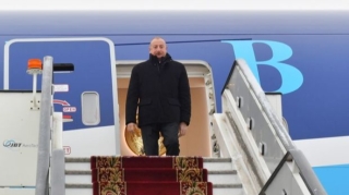 İlham Əliyev Rusiyanın Sankt-Peterburq şəhərinə işgüzar səfərə gedib 