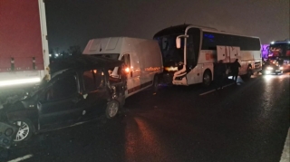 Türkiyədə zəncirvari qəza baş verdi - 14 nəfər xəsarət aldı 