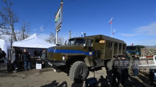 Xankəndi-Laçın yolunda Rusiya sülhməramlılarının 8 avtomobili maneəsiz hərəkət edib 