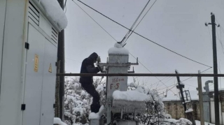 Güclü qar Cəlilabadın 90 kəndini işıqsız qoyub  - FOTO