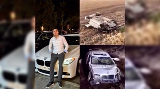  Şamaxıda ağır qəza:  “Mercedes” 3 dəfə fırlanaraq dərəyə aşdı  - VİDEO