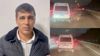 Bakıda yolkəsənlik edən sürücü DYP tərəfindən saxlanıldı; üzr istədi   - VİDEO