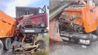 Zarafat edən “KamAZ” sürücüləri ağır qəza törətdilər    - VİDEO