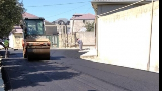 Suraxanıda növbəti küçə asfaltlandı  - FOTO
