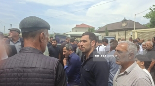 Azov dənizində gəmiyə dron hücumunda həlak olan Fuad Orucov dəfn edildi - FOTO 