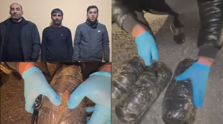 Qobustanda narkokuryerlər saxlanıldı - FOTO - VİDEO