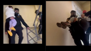 Polislər yanan binadan sakinləri belə xilas etdi – ANBAAN VİDEO 