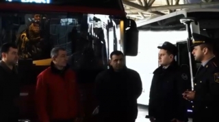 DYP tərəfindən avtovağzalda maarifləndirici görüş keçirildi - VİDEO