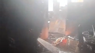 Bakıda yataqxanada yanğın - VİDEO