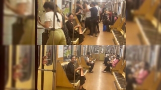 Metroda qorxulu anlar:  Sərnişinin əli qatarın qapıları arasında qaldı   - VİDEO