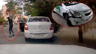Polis avtomobil qaçıranları təqib edərək saxladı – ANBAAN VİDEO 