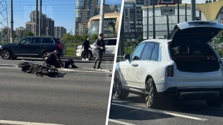 Qayda pozub qəzaya səbəb olan “Rolls-Royce” sürücüsü saxlanıldı – Cinayət işi açıldı - VİDEO 