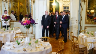 İlham Əliyev Kopenhagendə ziyafətdə - FOTO