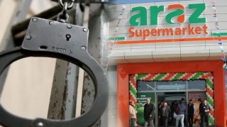 "Araz" marketin qarşısında insident - SAXLANILAN VAR 