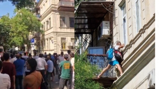 Bakıda intihara cəhdin qarşısı belə alındı  - VİDEO - YENİLƏNİB