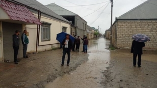 Gəncədə 10-a yaxın evi su basdı   - VİDEO - FOTO