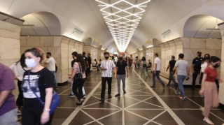 Polis Bakı metrosunda maska reydi keçirdi  - FOTO - VİDEO