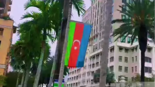 ABŞ-nin Florida ştatının məşhur küçəsində Azərbaycan bayrağı ucaldılıb - FOTO 