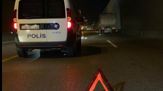 Novxanı yolunda yük maşını piyadanı vurdu