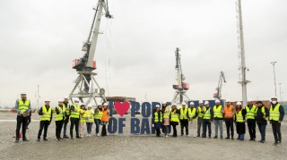 Bakı Beynəlxalq Dəniz Ticarət Limanı jurnalistlər üçün təlim keçirdi  - FOTO