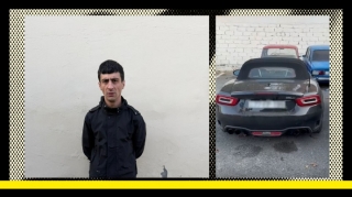 Ağdaşda narkoman sürücü saxlanıldı - 1 ay HƏBS   - FOTO