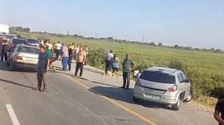 Kürdəmirdə “Mercedes” “Opel”ə çırpıldı   - VİDEO