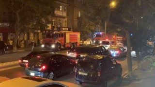 Bakıdakı yanğın söndürüldü  - VİDEO - YENİLƏNİB