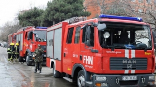 Bakıda şadlıq sarayında yanğın oldu 