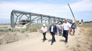 Səfər Mehdiyev Xanoba gömrük postundakı tikinti işləri ilə tanış olub  - FOTO - VİDEO