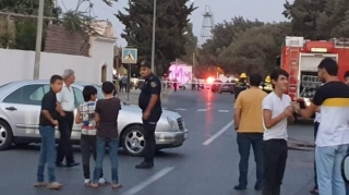 Bakıda DYP binasının yaxınlığında bomba həyəcanı - FOTO 