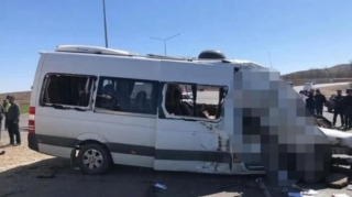 Şəmkirdə ağır qəzada yeddi nəfər həlak oldu  - FOTO - YENİLƏNİB