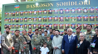 Şəhid valideynləri və qazilər üçün görüş yeri və xatirə guşəsi açıldı - Daşkəsəndə - FOTO 