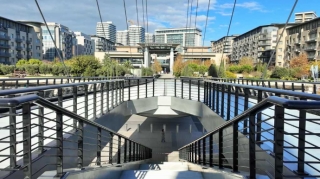 Paytaxtda unikal piyada körpüsü inşa edildi - FOTO - VİDEO