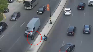 Bakıda motosiklet və mopedlərin düşdüyü qəzalar - VİDEO 