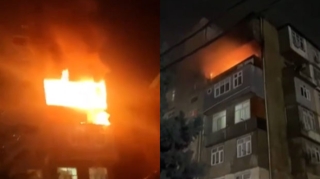 Bakıda yanğın baş verən bina polis nəzarətinə götürüldü