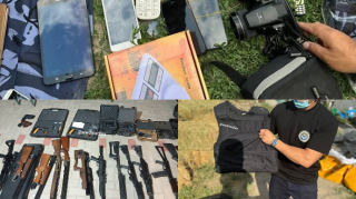 Dövlət çevrilişi hazırlayan dəstə tutuldu:  silah, bomba, polis paltarları aşkarlandı  - FOTO
