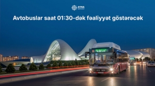 Автобусы в Баку 1 января будут работать до 01:30 