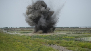 Tərtərdə mina partlayıb, 3 nəfər xəsarət alıb 