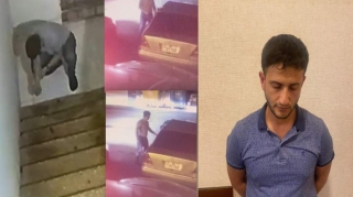 Binanın blokunda narkotik qəbul edən şəxs saxlanıldı - FOTO - VİDEO 