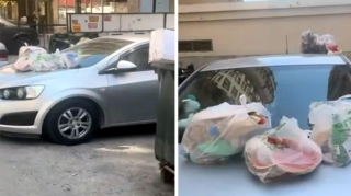 Bakıda maşını yanlış yerdə saxlayan sürücü belə cəzalandırıldı - VİDEO 