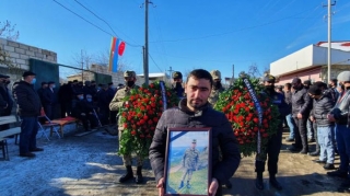 Azərbaycan Ordusunun şəhid olmuş zabiti Qubada dəfn edilib  - VİDEO