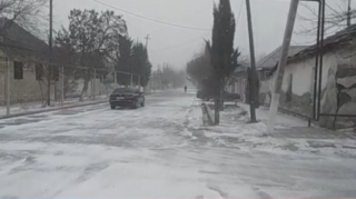 Salyanda yollar buz bağlayıb - VİDEO