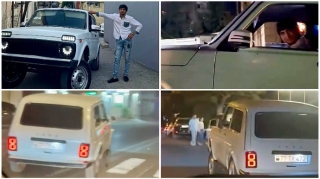 Qabağı göydə “Niva” ilə əks yola çıxmağı adət edən sürücü – 77-TX-472   - VİDEO