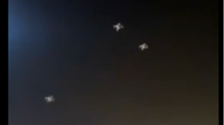 İdarəetməni itirən dronlar insanların başına töküldü - VİDEO 