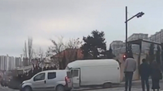 Zığ yolunda baş verən zəncirvari qəzanın ANBAAN VİDEOsu 