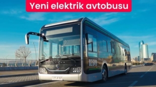 В Баку на маршрутную линию запущен еще один автобус с электродвигателем - ВИДЕО 
