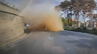 Bakıdakı dəhşətli qəzanın ANBAAN GÖRÜNTÜSÜ  - VİDEO