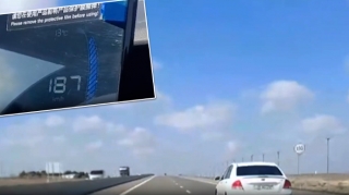 Sürət həddini 200-ə çatdıran sürücü saxlanıldı - Avtomobil duracağa yerləşdirildi – FOTO - VİDEO 