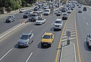 Heydər Əliyev prospektində hərəkət məhdudlaşdırılıb