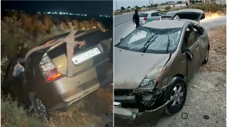 Türkanda idarəetmədən çıxan “Prius” kolluğa girdi   - VİDEO